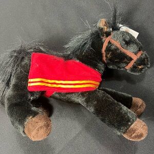 Wells Fargo Plush Mike Legendary Pony Black Horse 2016 Stuffed Animal 14”